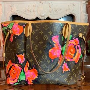 Authentic LV Steven Sprouse Neverfull MM